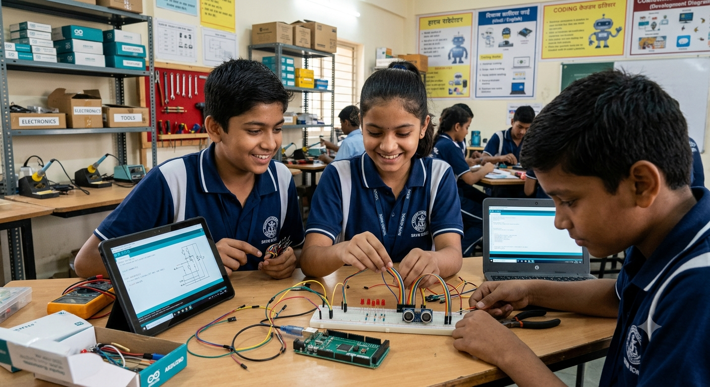 DIY STEM Kit and electronics components by CaressTech India